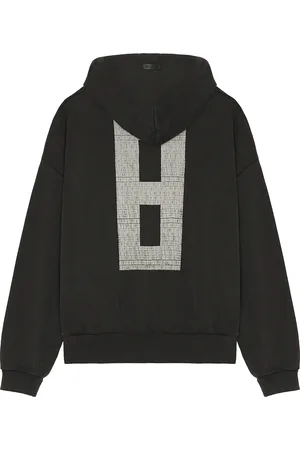FEAR OF GOD Overlapped 8 Grey Print Hoodie in