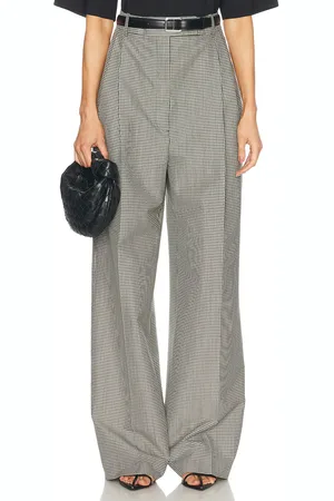 Rohe High-waist Tailored Mini Check Trouser in