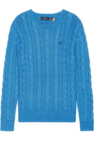 Ralph Lauren Cable Knit Crewneck Sweater in