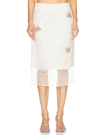 Rohe Embellished Tulip Organza Skirt in
