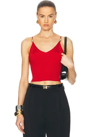VERSACE Cropped Tank Top in