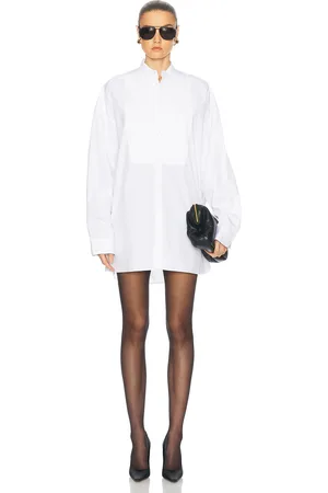 WARDROBE.NYC Tuxedo Mini Shirt Dress in