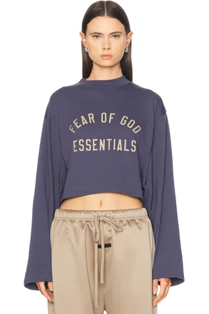 FEAR OF GOD Cropped Long Sleeve T-Shirt in