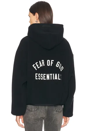 FEAR OF GOD Brushed Hooded Bomber Jacket in