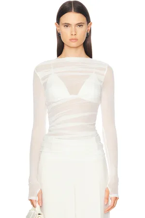 ENZA COSTA Draped Boatneck Top in