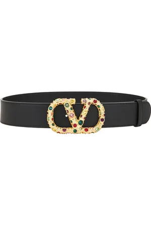 VALENTINO GARAVANI V Logo Jewele Signature 40 Belt in