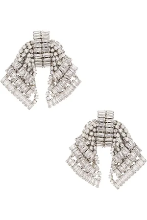Alessandra Rich Crystal Bow Earrings in