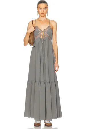 Chloé Flowy Slip Long Dress in