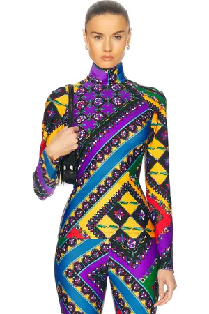 Emilio Pucci Long Sleeve Turtleneck Top in