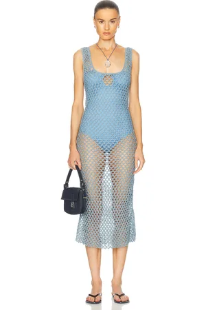 Escvdo Illapa Crochet Midi Dress in