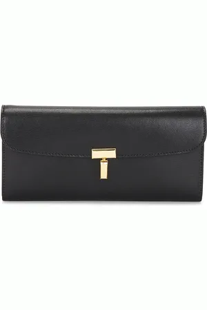 Totême T-Lock Leather Wallet in