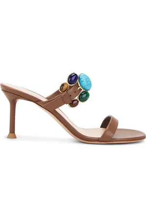 Gianvito Rossi Nappa Mule Sandal in