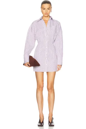 The Attico Long Sleeve Shirt Dress in