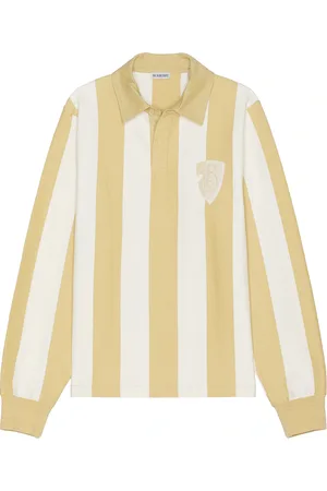 Burberry Panel Rugby Top With B-Shield Embroidery in