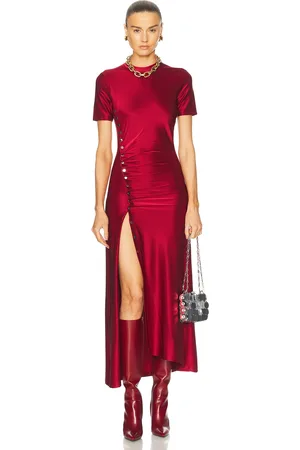 Paco rabanne Short Sleeve Midi Dress in