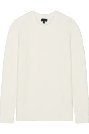 CLUB MONACO Boucle Half Diamond Crew Sweater in