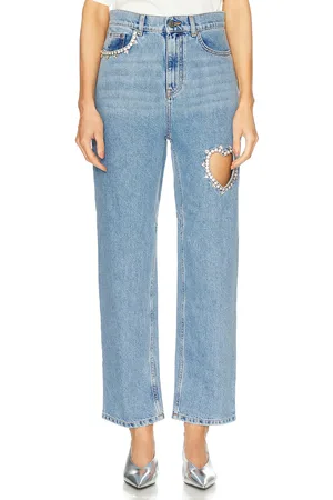 AREA Crystal Heart Straight Leg in