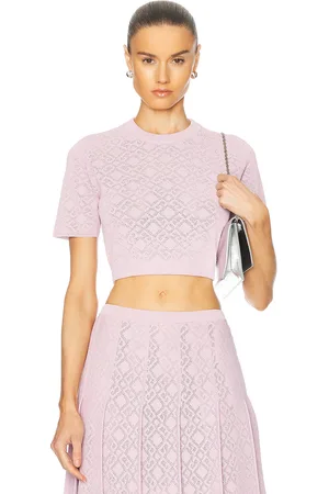 Givenchy Cropped Short Sleeve Top in