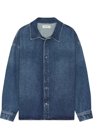 Frame Relaxed Heavy Denim Shirt in