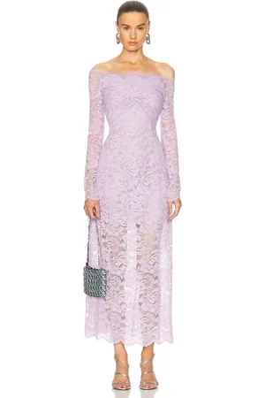 Paco rabanne Off The Shoulder Lace Dress in