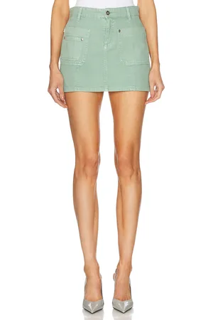 BLUMARINE Denim Mini Skirt in
