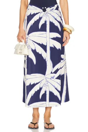 JOHANNA ORTIZ Palms Breath Of Life Midi Skirt in