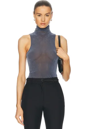 PRISCAVera Turtleneck Racerback Tank Top in