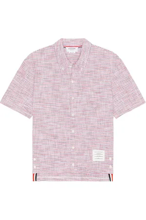 Thom Browne Short Sleeve Button Down Shirt in