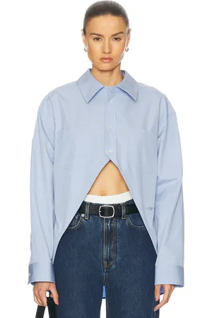 Alexander Wang Hi-low Button Up Top in