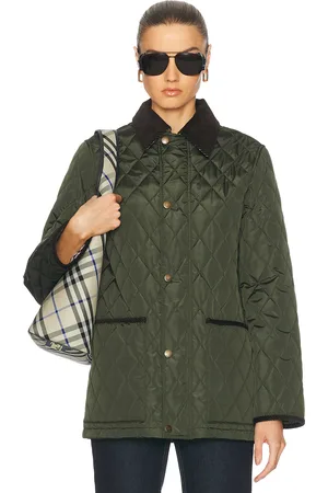 Burberry Button Up Quilted Jacket in