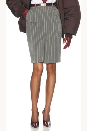 Helsa Pinstripe Pencil Skirt in
