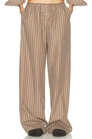 Helsa Pinstripe Poplin House Pants in