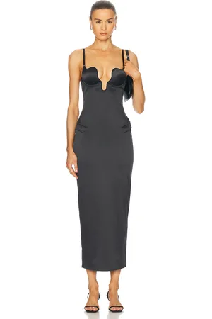 FLEUR DU MAL U-Plunge Maxi Dress in