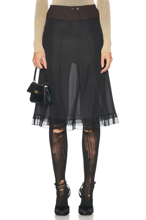 Maison Margiela Sheer Midi Skirt in