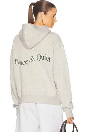 Museum of Peace and Quiet Wordmark Zip Up Hoodie in