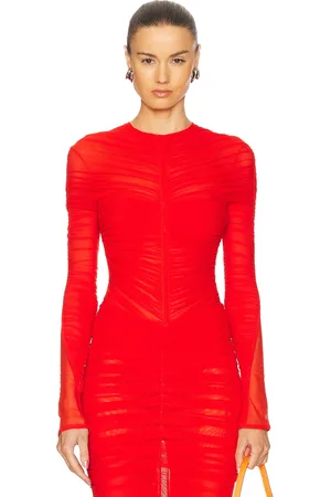 MUGLER Long Sleeve Bodysuit in