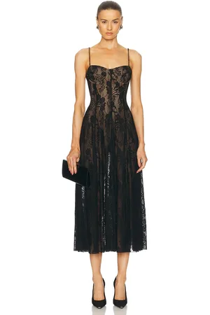 Norma Kamali Underwire Midcalf Dress With Bodysuit in