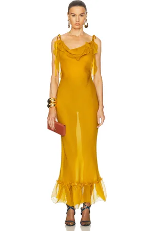 Saint Laurent Long Slip Dress in