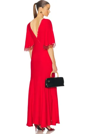 BODE Beaded Claret Gown in