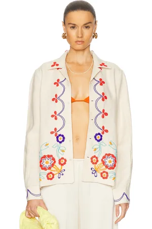 BODE Beaded Garden Party Shirt in