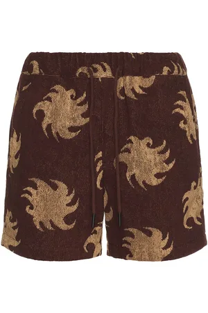 Oas Mocha Ember Terry Shorts in