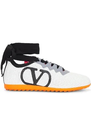 VALENTINO GARAVANI Chromathon Sneaker in Bianco Grigio Nero & Pumpkin