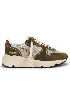 Golden Goose Running Sole Sneaker in White Red Beige & Ice