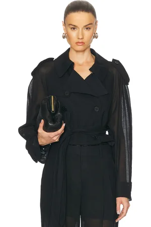 Helmut Lang Cropped Trench Coat in