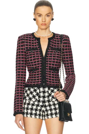 Self-Portrait Check Cardigan in
