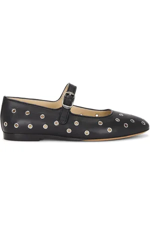 Le Monde Beryl Classic Eyelet Studded Leather Mary Jane in