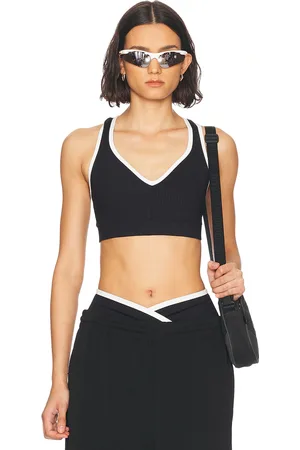 YEAR OF OURS Ribbed V Neck Sports Bra in