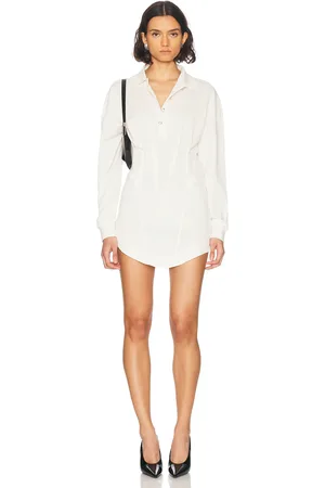 MUGLER Long Sleeve Shirt Dress in
