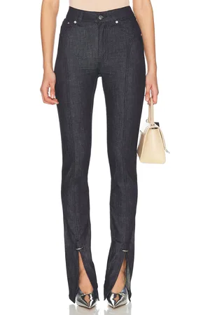 MUGLER Split Hem Straight Leg in