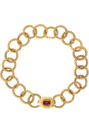 CHANEL Stone Choker Necklace in